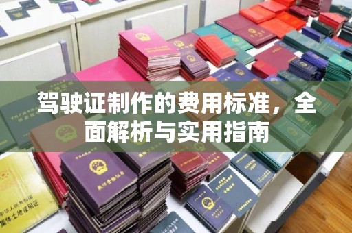 慈利驾驶证制作的费用标准，全面解析与实用指南
